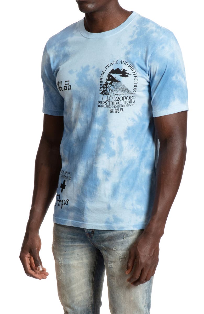 PRPS Double Blaze Tie Dye Cotton Graphic Tee, Alternate, color, 