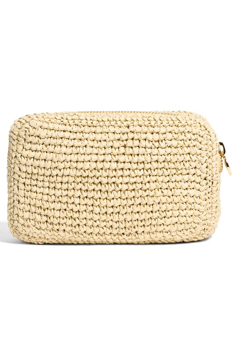 Stoney Clover Lane Small Raffia Pouch, Alternate, color,