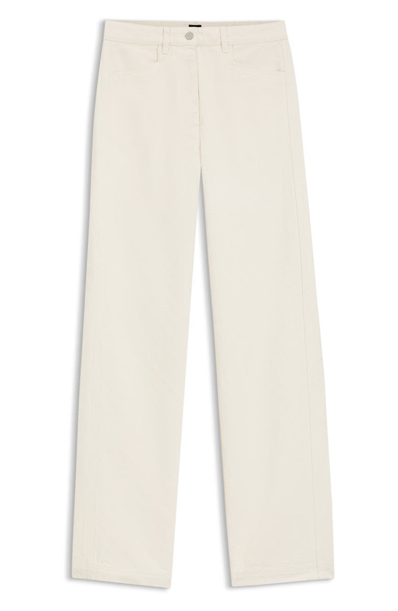 BOSS Orange Wide-Leg Jeans, Alternate, color, Soft Cream
