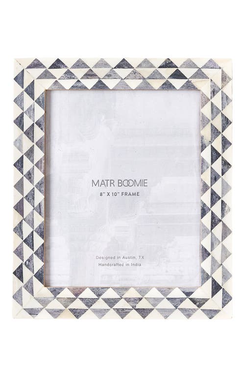 Matr Boomie Varuna Gray and White Picture Frame - Handcrafted Bone 