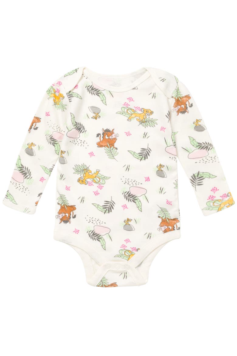 Lion King 5-Pack Long Sleeve Bodysuits, Alternate, color, Simba Nala Pink Multi