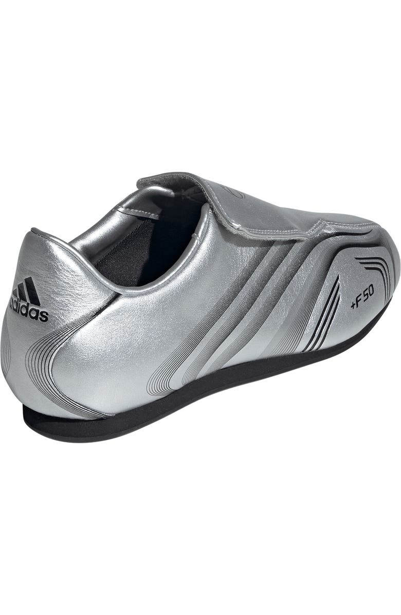 adidas Taekwondo F50 Sneaker, Alternate, color, Silver / Core Black/ Silver