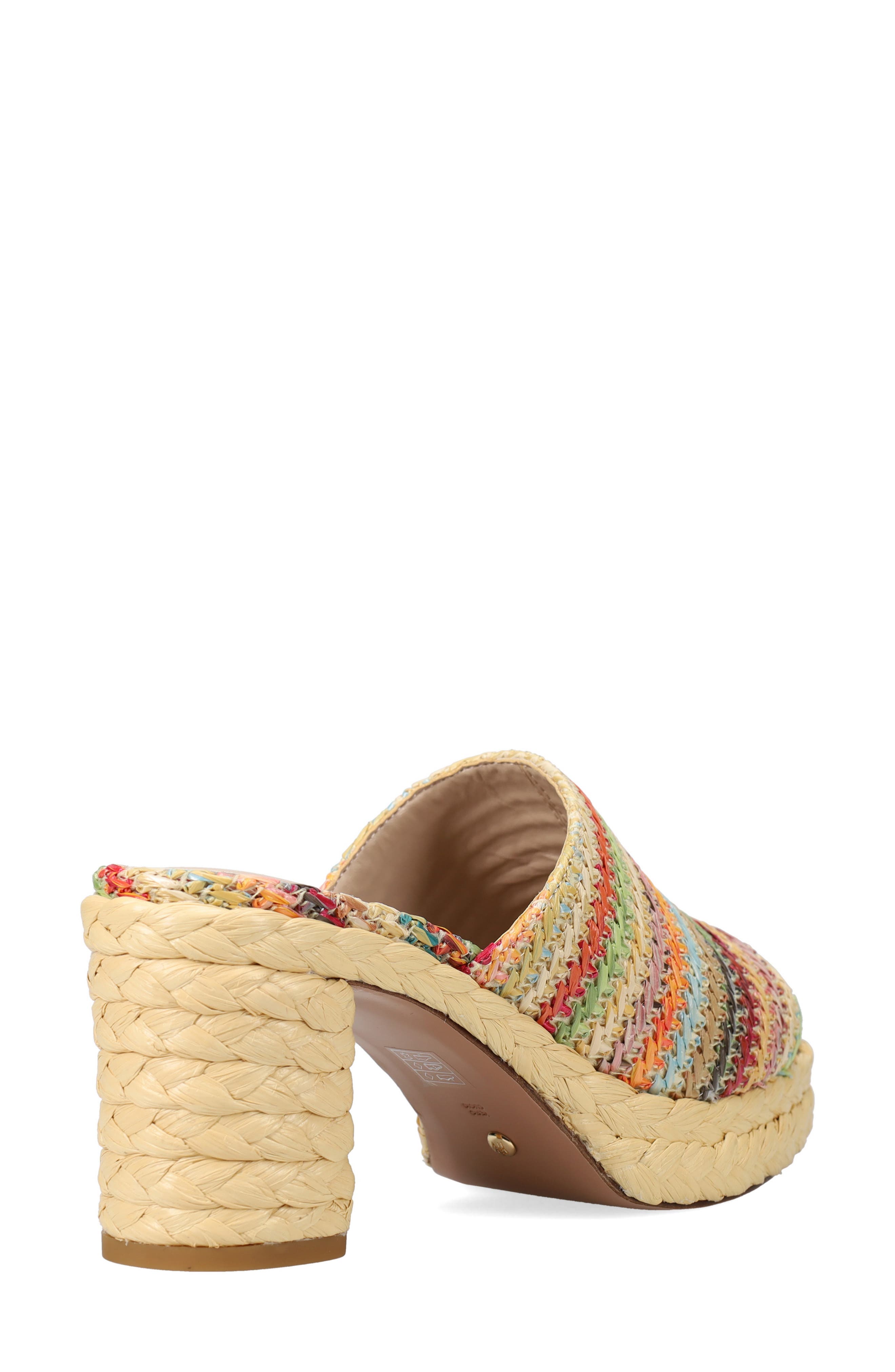 Capree Espadrille Platform Slide Sandal, Alternate, color, BEIGE MULTI