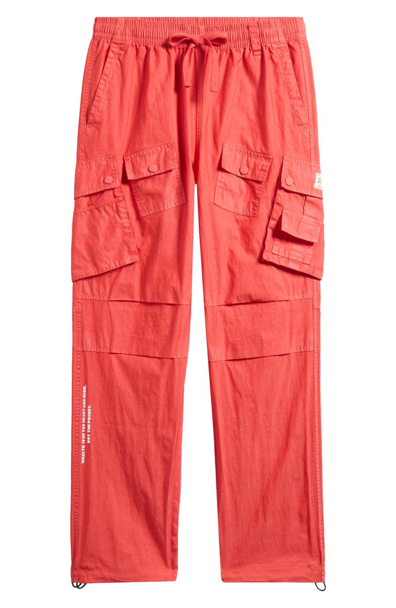 Billionaire Boys Club BB Flagship Stargate Drawstring Cargo Pants, Alternate, color, Red