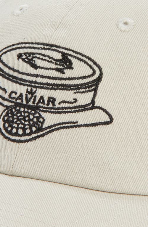American Needle Caviar Embroidered Baseball Cap In White