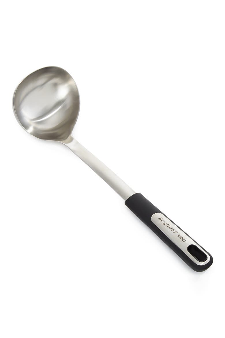 Soup Ladle, Alternate, color, BLACK