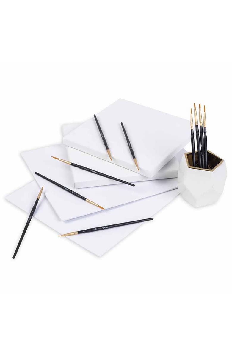 Brea Reese Brush Set Detailed Pack 10Pc Gold Taklon Bristles, Alternate, color, Gold