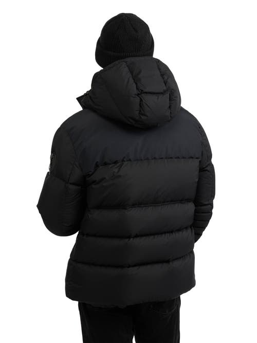 Pajar Titan Mixed Media Puffer With Removable Hood In Gold