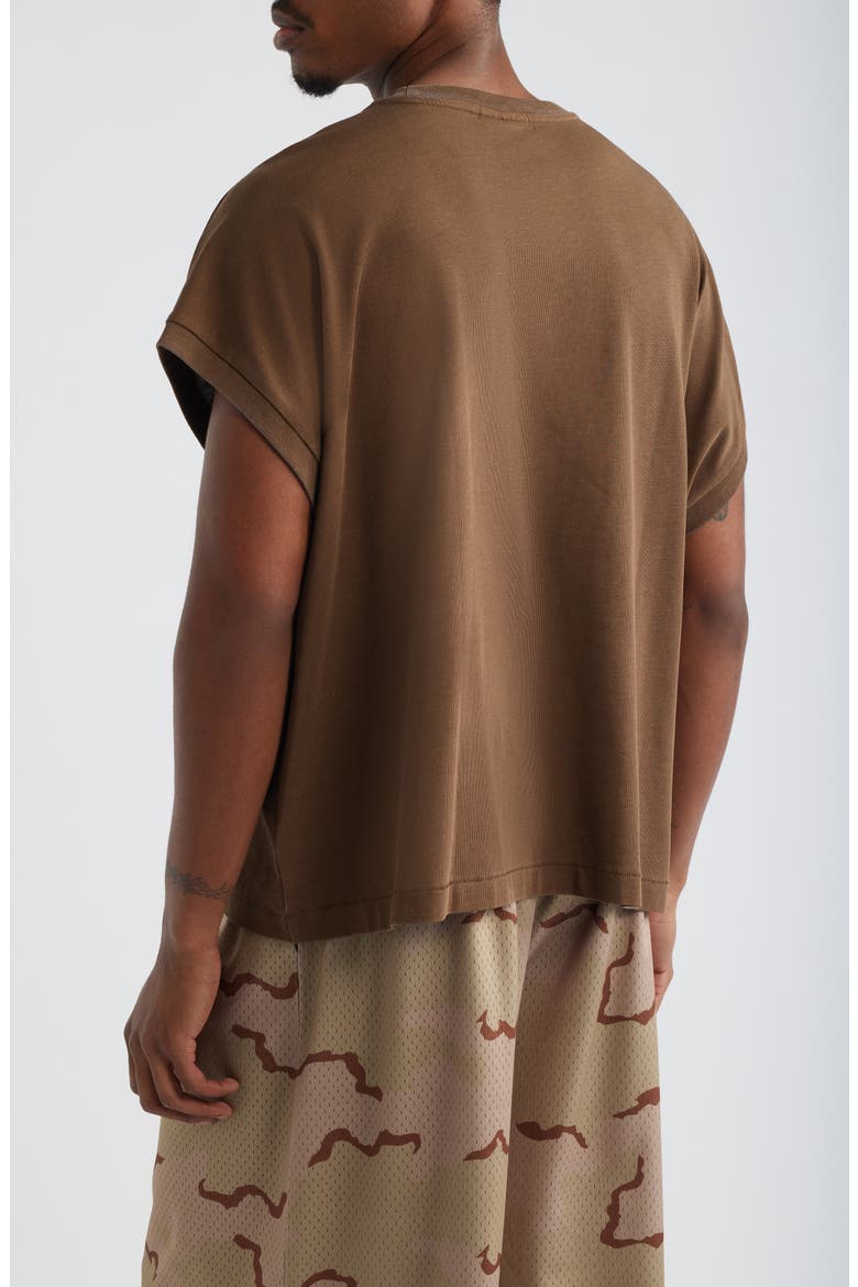Muscle Tank, Alternate, color, DULL BROWN