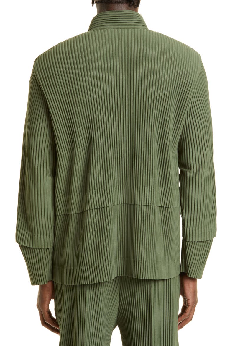 Cargo Pleated Bomber Jacket, Alternate, color, LIGHT CEDAR GREEN