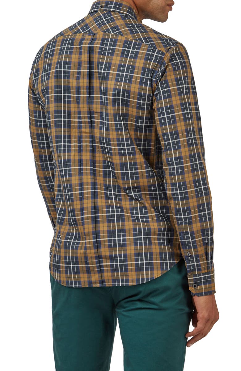 Ben Sherman Check Cotton Button-Down Shirt, Alternate, color,