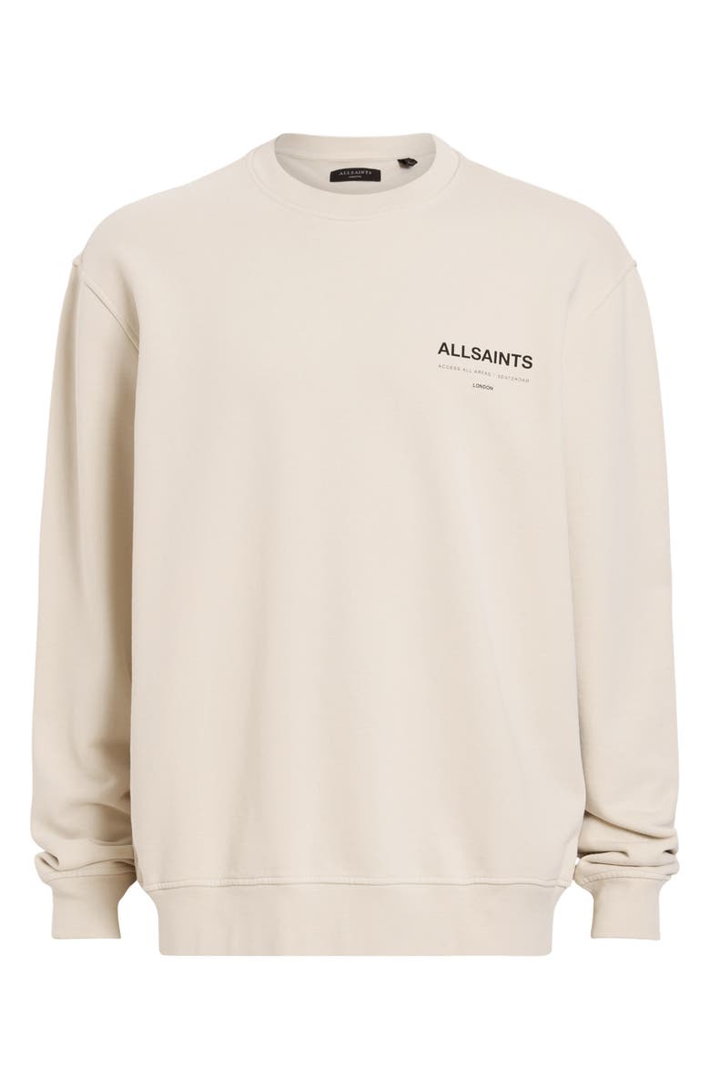 AllSaints Access Cotton Graphic Sweatshirt, Alternate, color, 