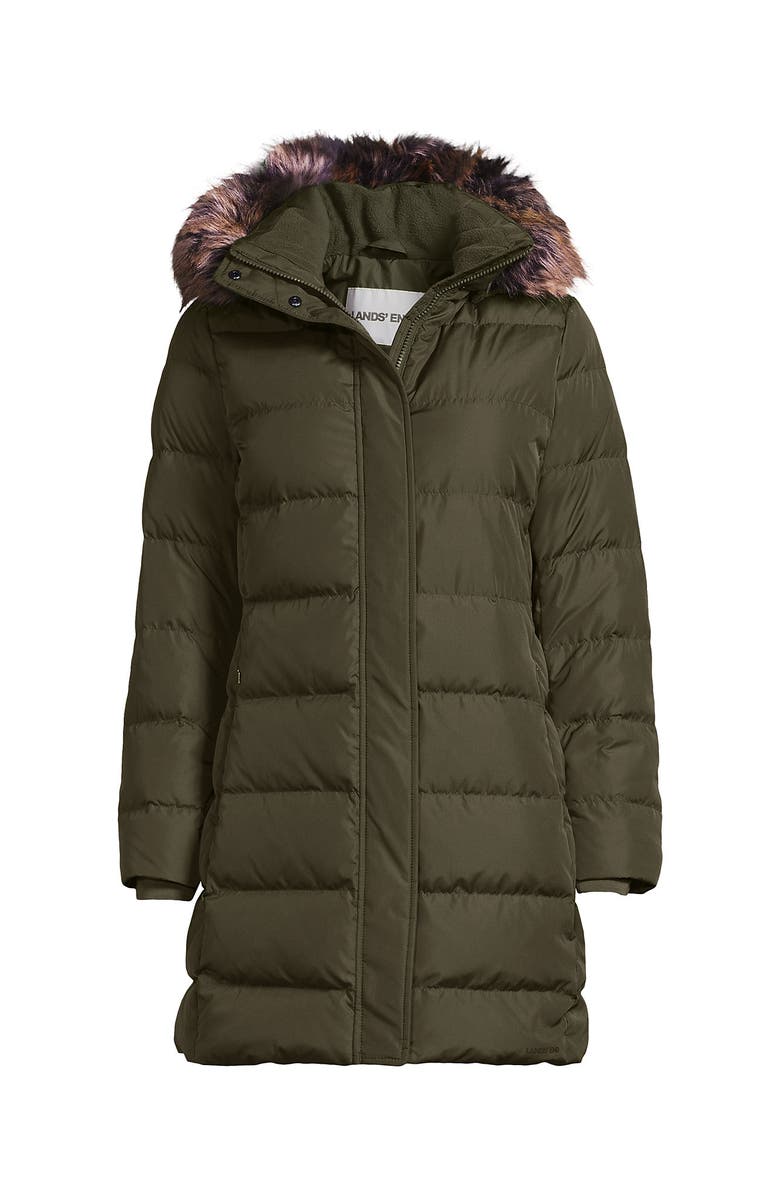 Lands' End Down Winter Coat, Alternate, color, Woodland Moss