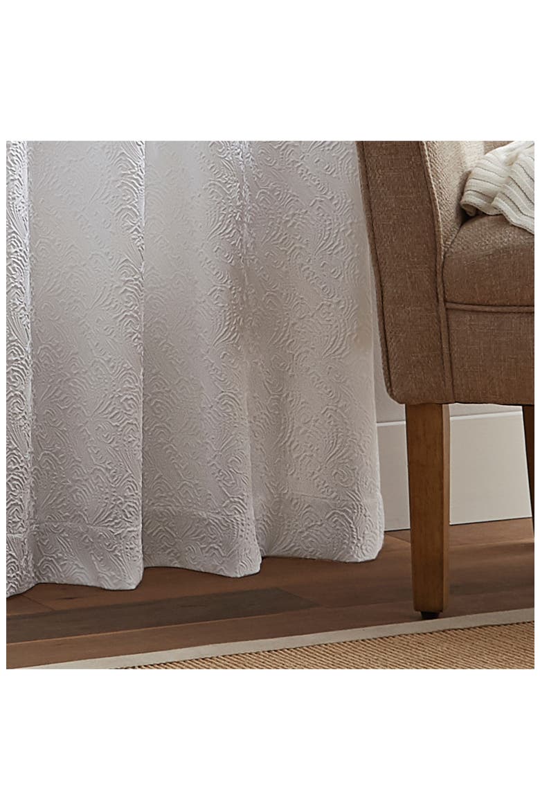 Filigree Set of 2 Curtain Panels, Alternate, color, WHITE