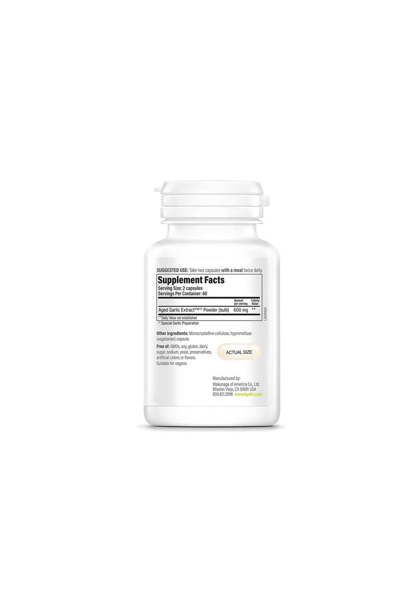 Aged Garlic Extract Formula 300, Cardiovascular Health, Vegan, 120 Capsules, Alternate, color, None