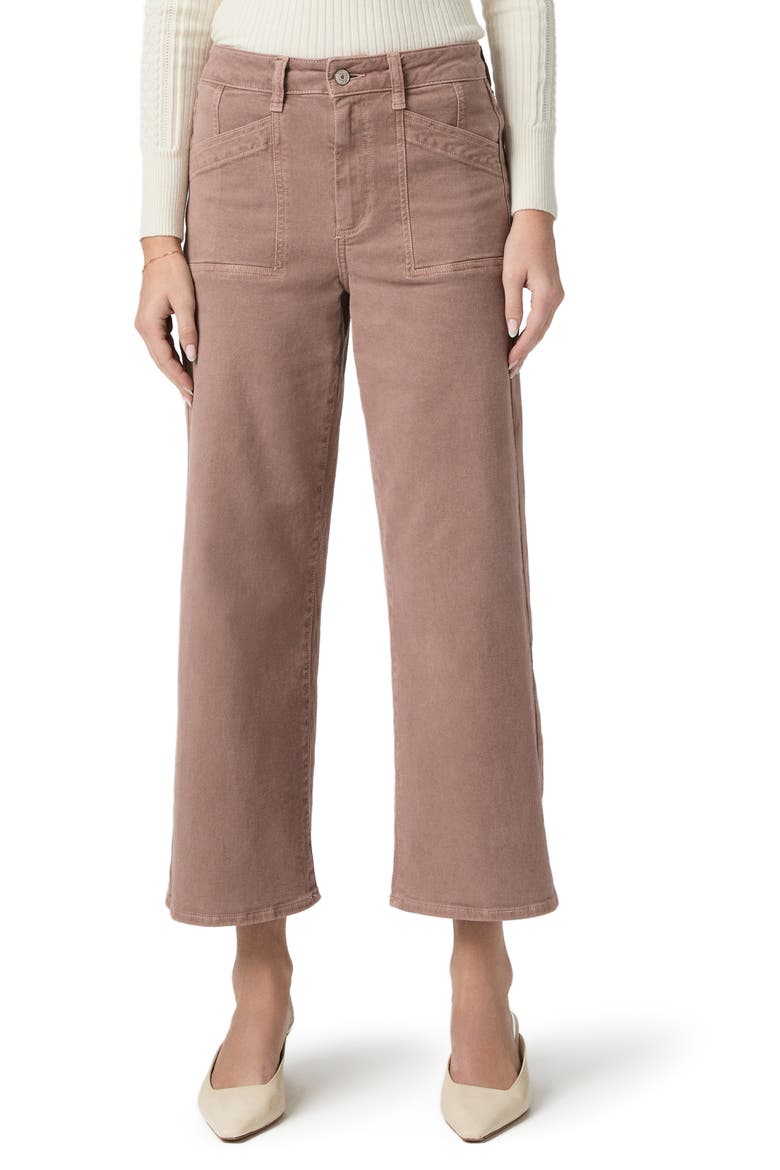 Anessa High Waist Ankle Wide Leg Jeans, Main, color, VINTAGE MAUVE MIST
