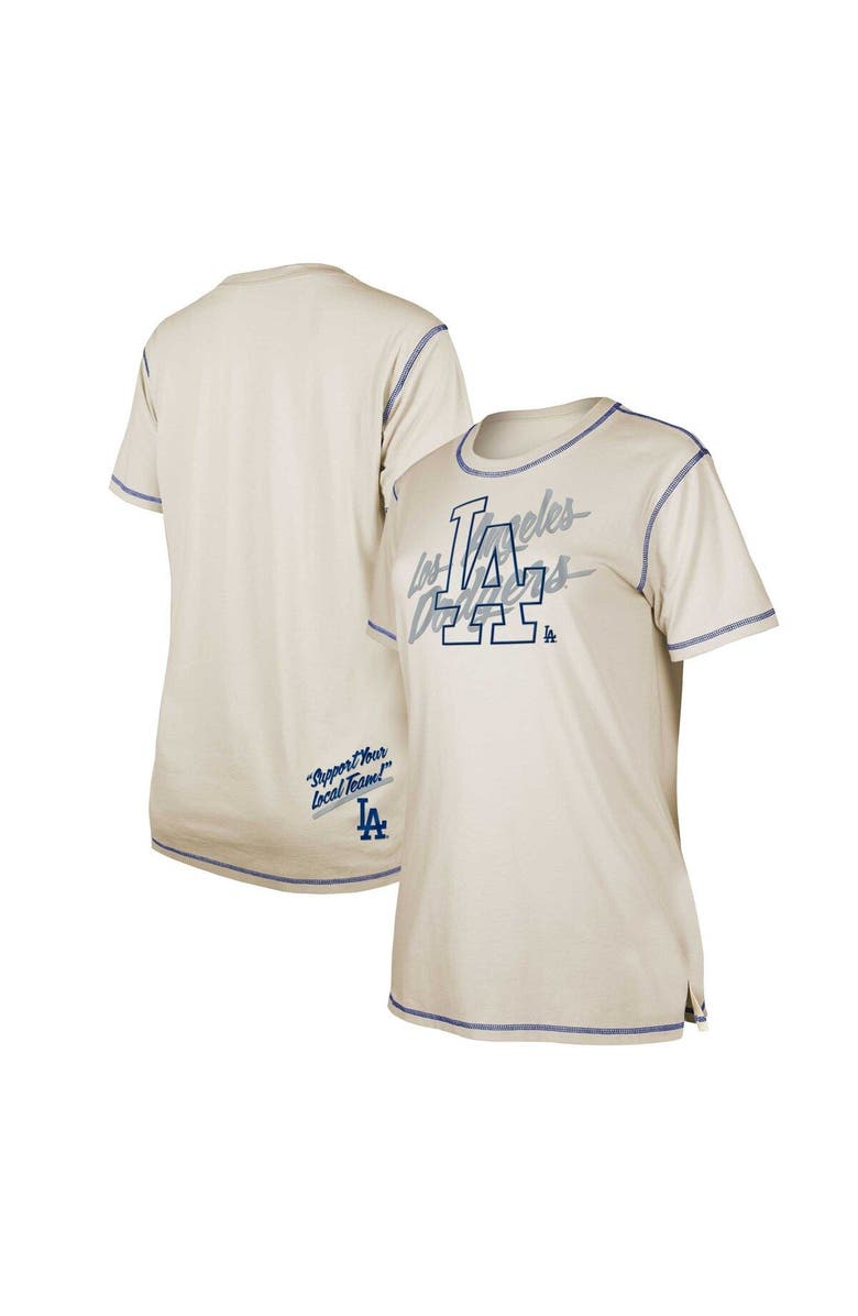 New Era Women's New Era White Los Angeles Dodgers Team Split T-Shirt, Main, color, 