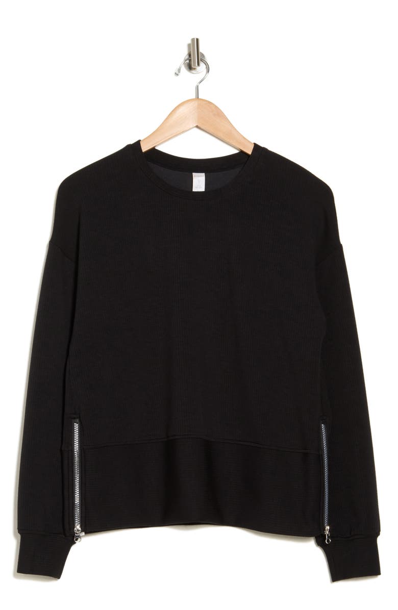 MARIKA Niki Side Seam Zipper Pullover, Alternate, color, 