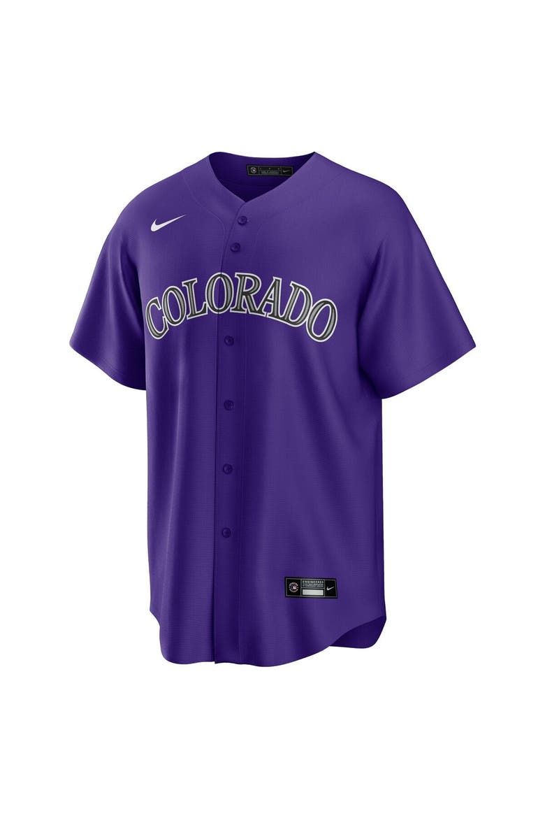 Men's Nike Kris Bryant Purple Colorado Rockies Alternate Replica Player Jersey, Alternate, color, Purple