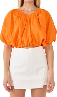 Endless Rose Puff Crop Blouse
