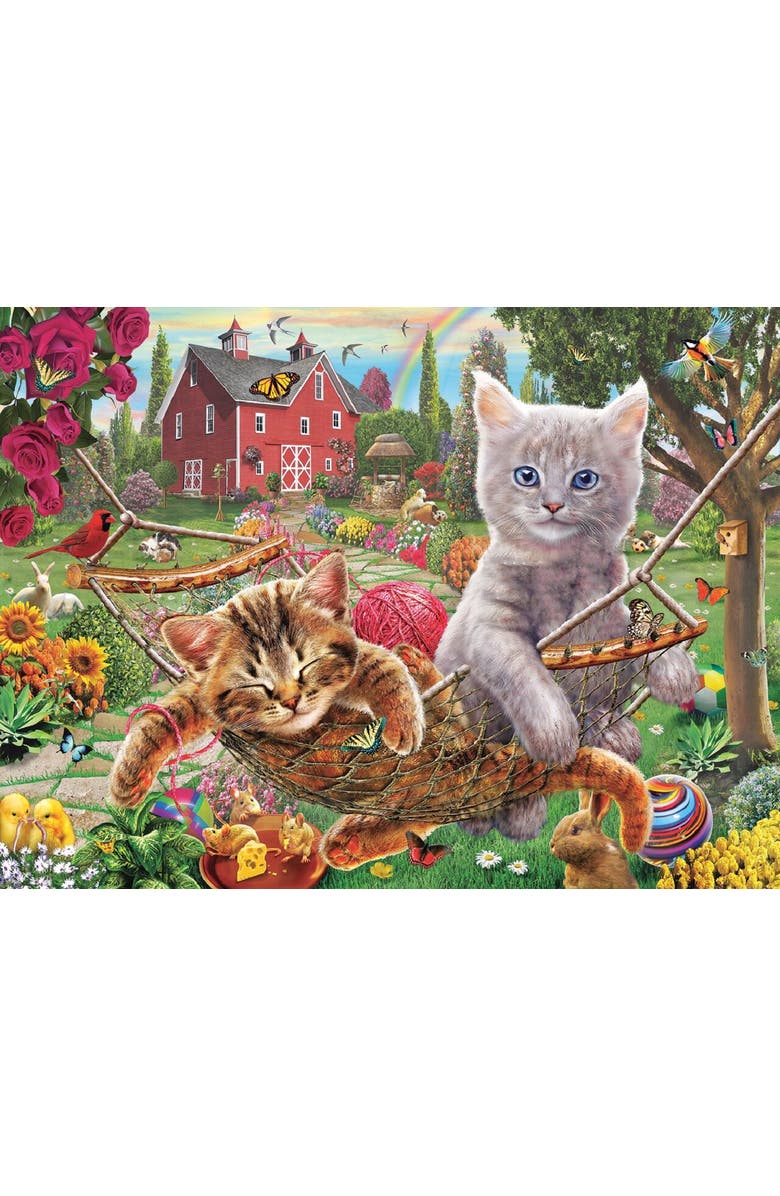 Sunsout Cats on the Farm 300 piece Jigsaw Puzzle for Adults, Alternate, color, Multicolor