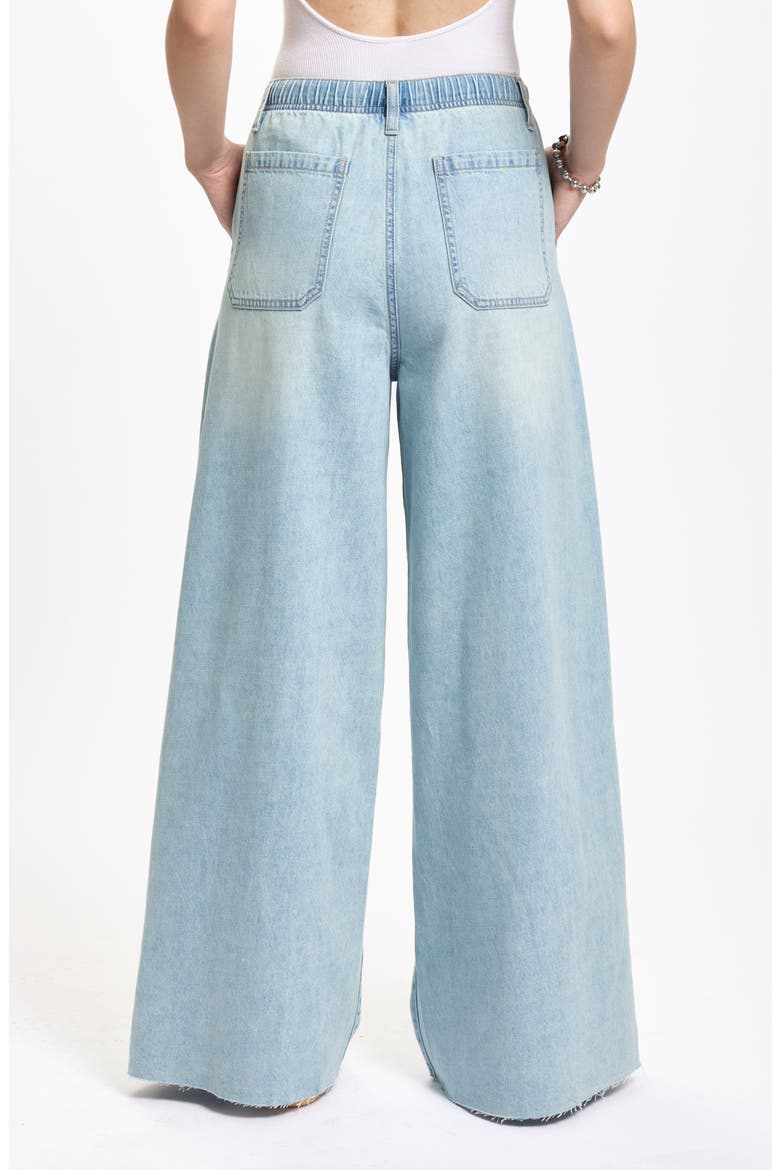 Cabana High Waist Wide Leg Jeans, Alternate, color, CHARMED