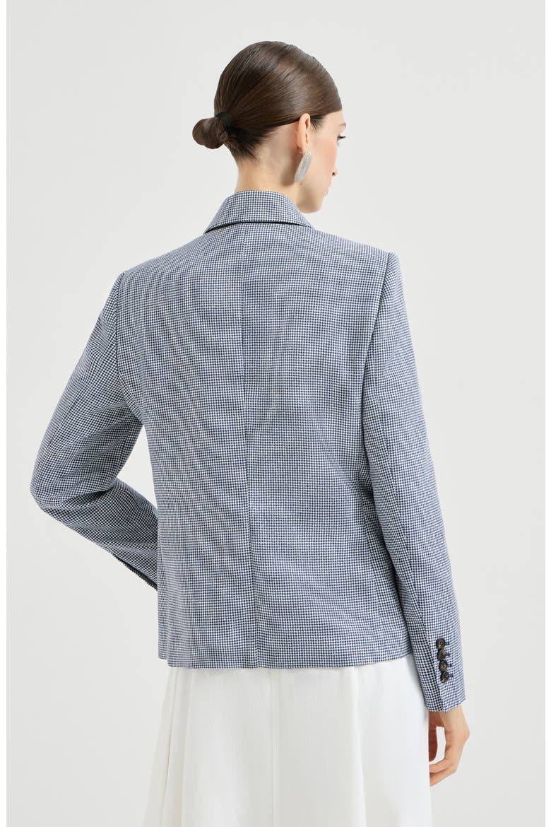 Houndstooth blazer, Alternate, color, Blue