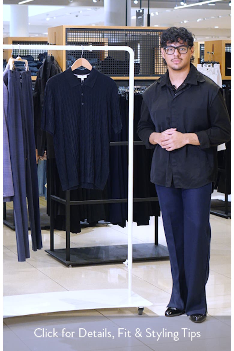 Dylan Cotton & Silk Jacquard Polo Sweater video