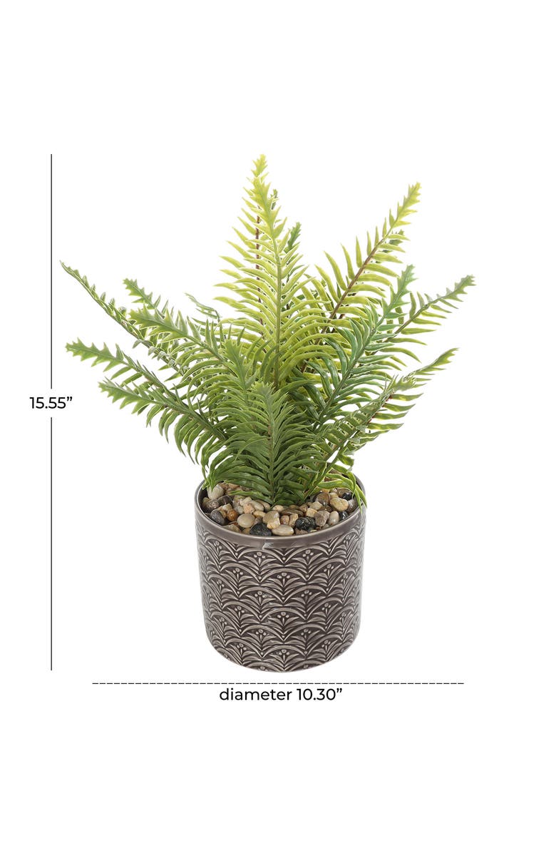 GINGER BIRCH STUDIO Green Faux Foliage Potted Artificial Plant, Alternate, color, 