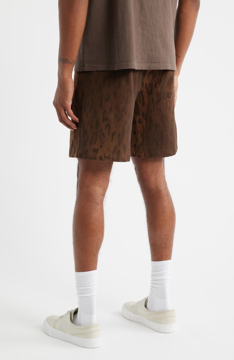 SANTO STUDIO Preda Cotton Pull-On Shorts, Alternate, color, Brown