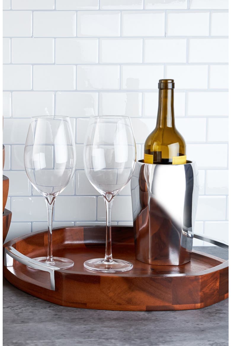 Rivet Wine Chiller, Alternate, color, SILVER