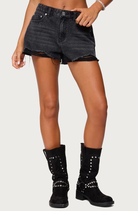 Fern Cutoff Denim Shorts