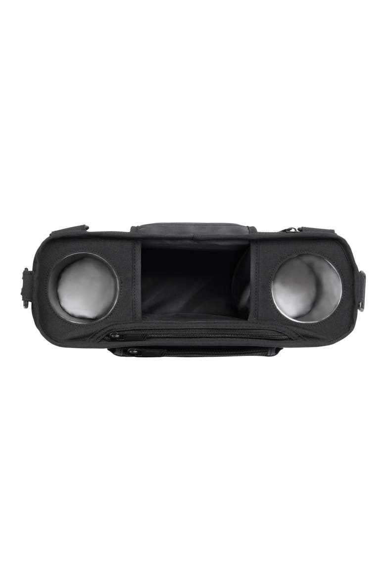 Parent Console with Two Insulated Cup Holders, Alternate, color, JET BLACK