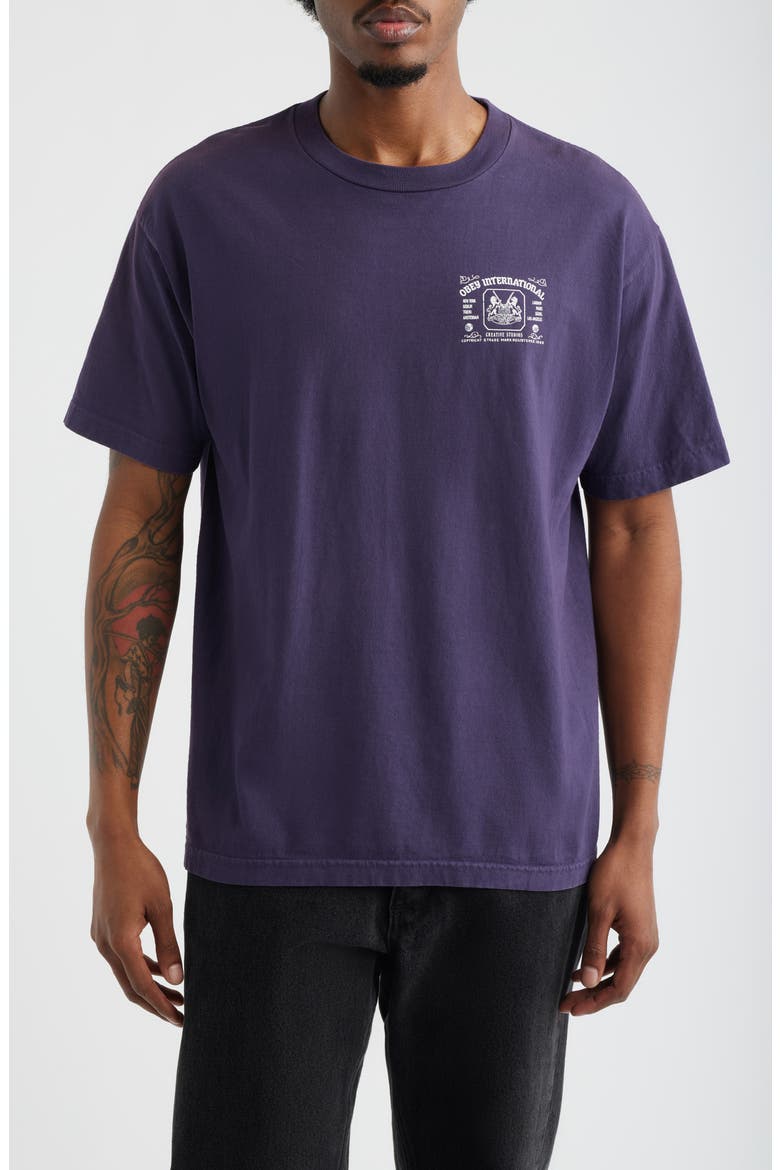 Creative Studios Cotton Graphic T-Shirt, Main, color, PIGMENT PURPLE VELVET