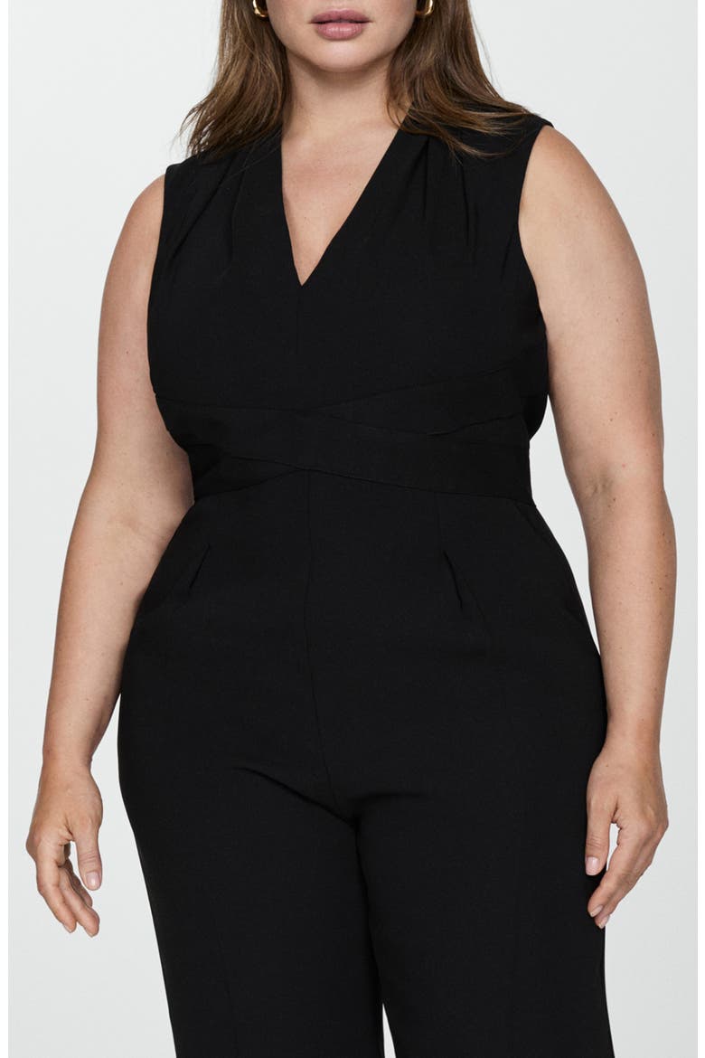 Sleeveless Jumpsuit, Alternate, color, BLACK