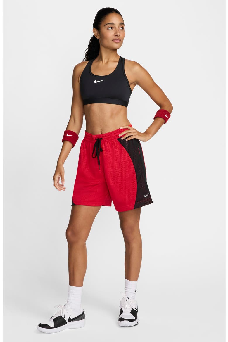 Essential Dri-FIT Mesh Basketball Shorts, Alternate, color, UNIVERSITY RED/ BLACK/ WHITE