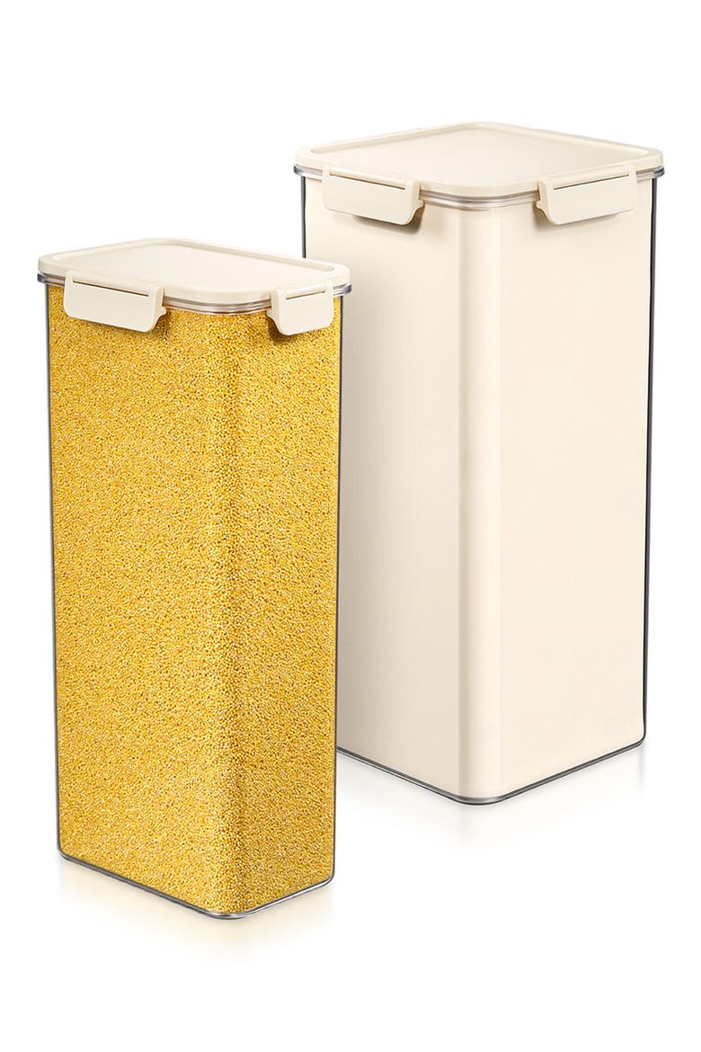 2-Pack Airtight Food Storage Containers, Alternate, color, NO COLOR