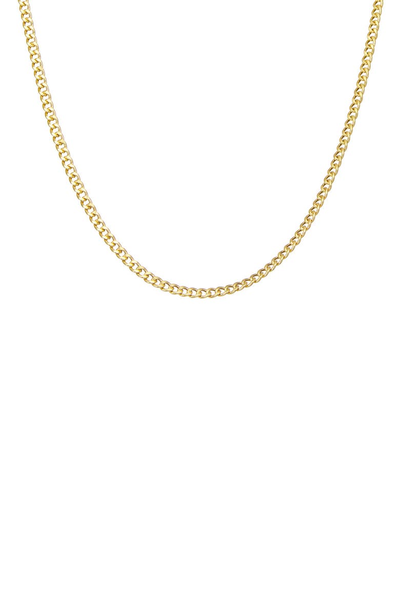 Curb Chain Necklace, Main, color, YELLOW