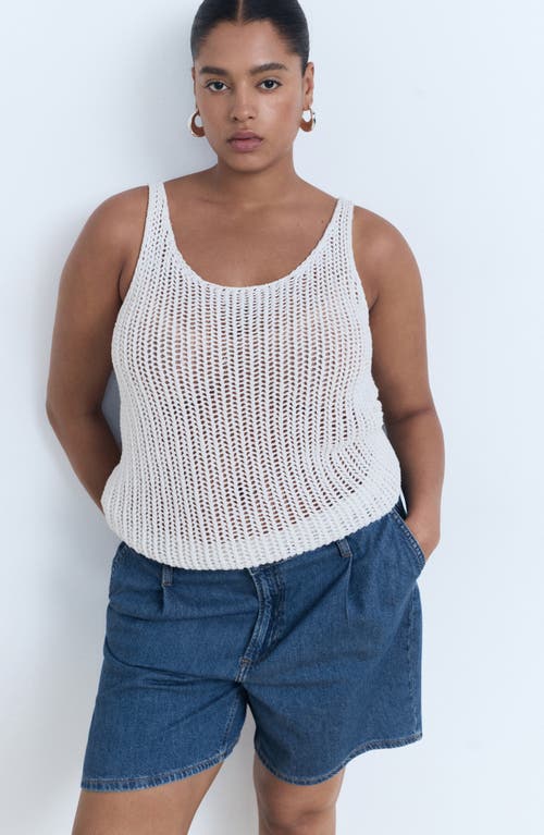 Mango Dart Bermuda Shorts In Blue