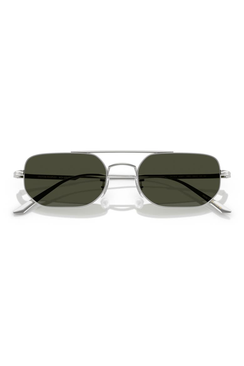 52mm Pillow Sunglasses, Alternate, color, SILVER