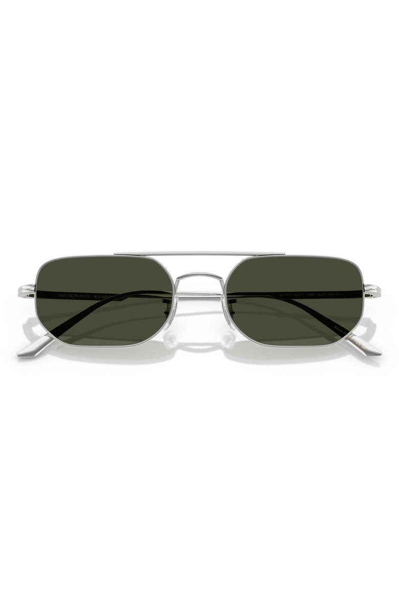 Oliver Peoples 52mm Pillow Sunglasses, Alternate, color, Silver