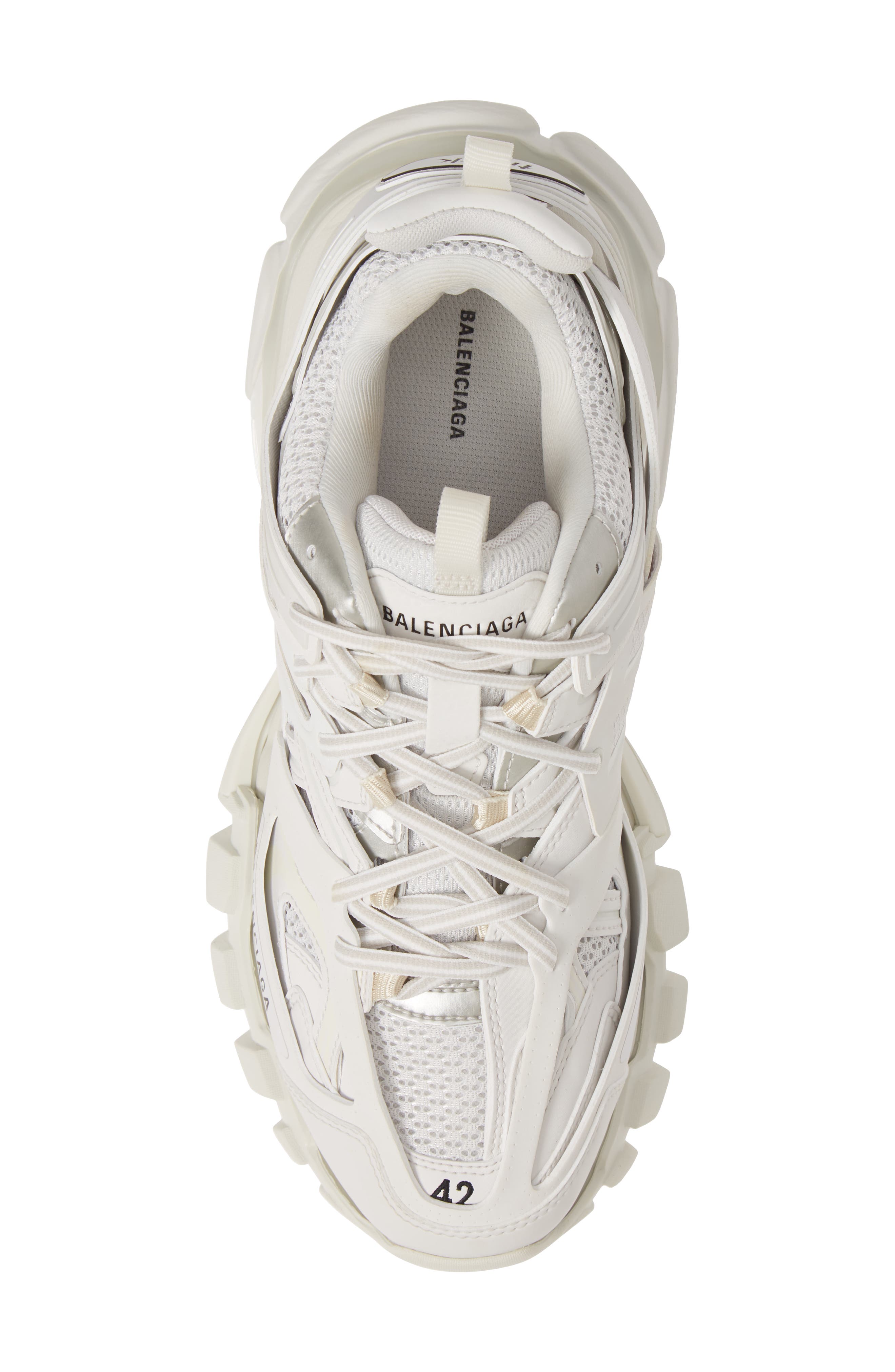 Balenciaga Track Sneaker, Alternate, color, White/White