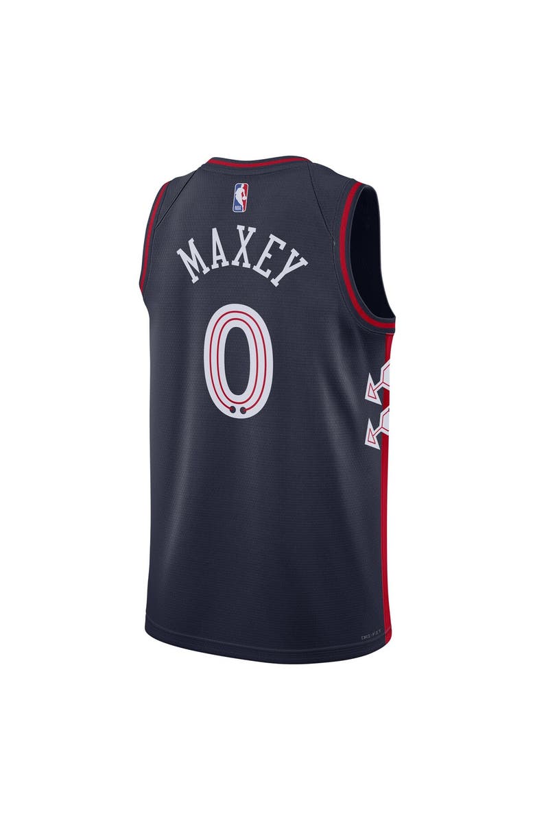 Nike Unisex Nike Tyrese Maxey Navy Philadelphia 76ers 2023/24 Swingman Jersey - City Edition, Alternate, color,