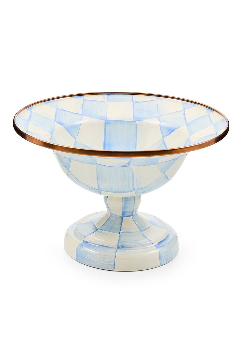 Sky Check Small Compote Bowl, Main, color, SKY CHECK