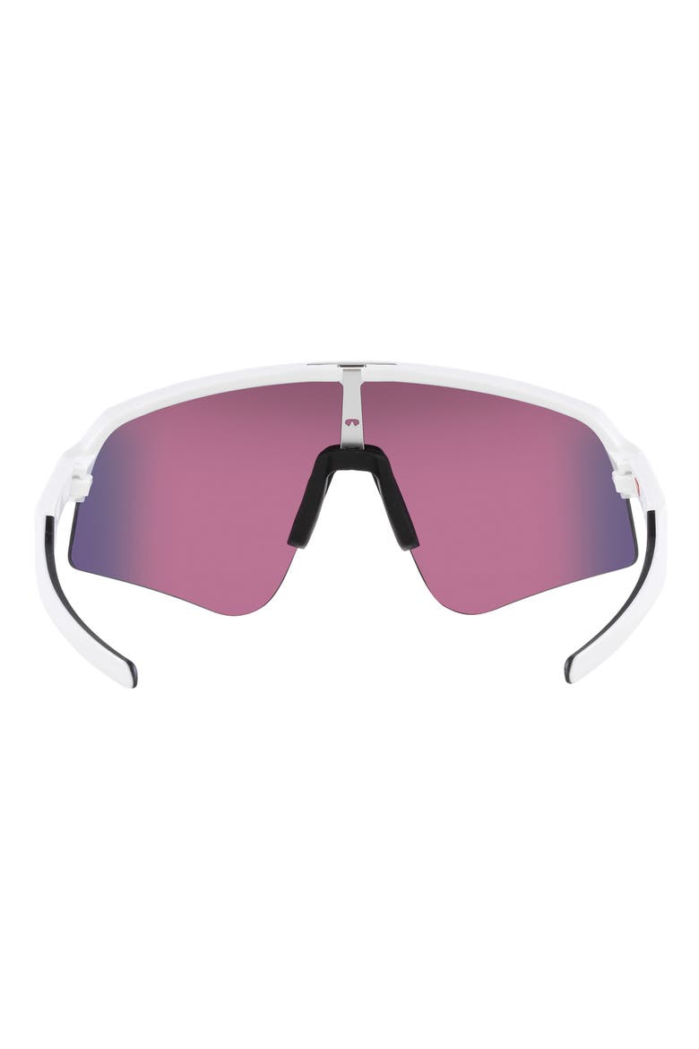 Sutro Lite Sweep 139mm Prizm™ Semirimless Wrap Shield Sunglasses, Alternate, color, WHITE