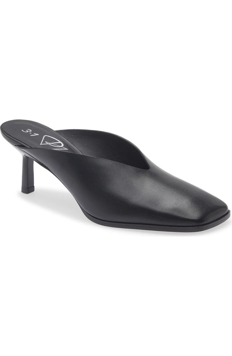 3.1 Phillip Lim Teardrop Mule, Main, color, Black