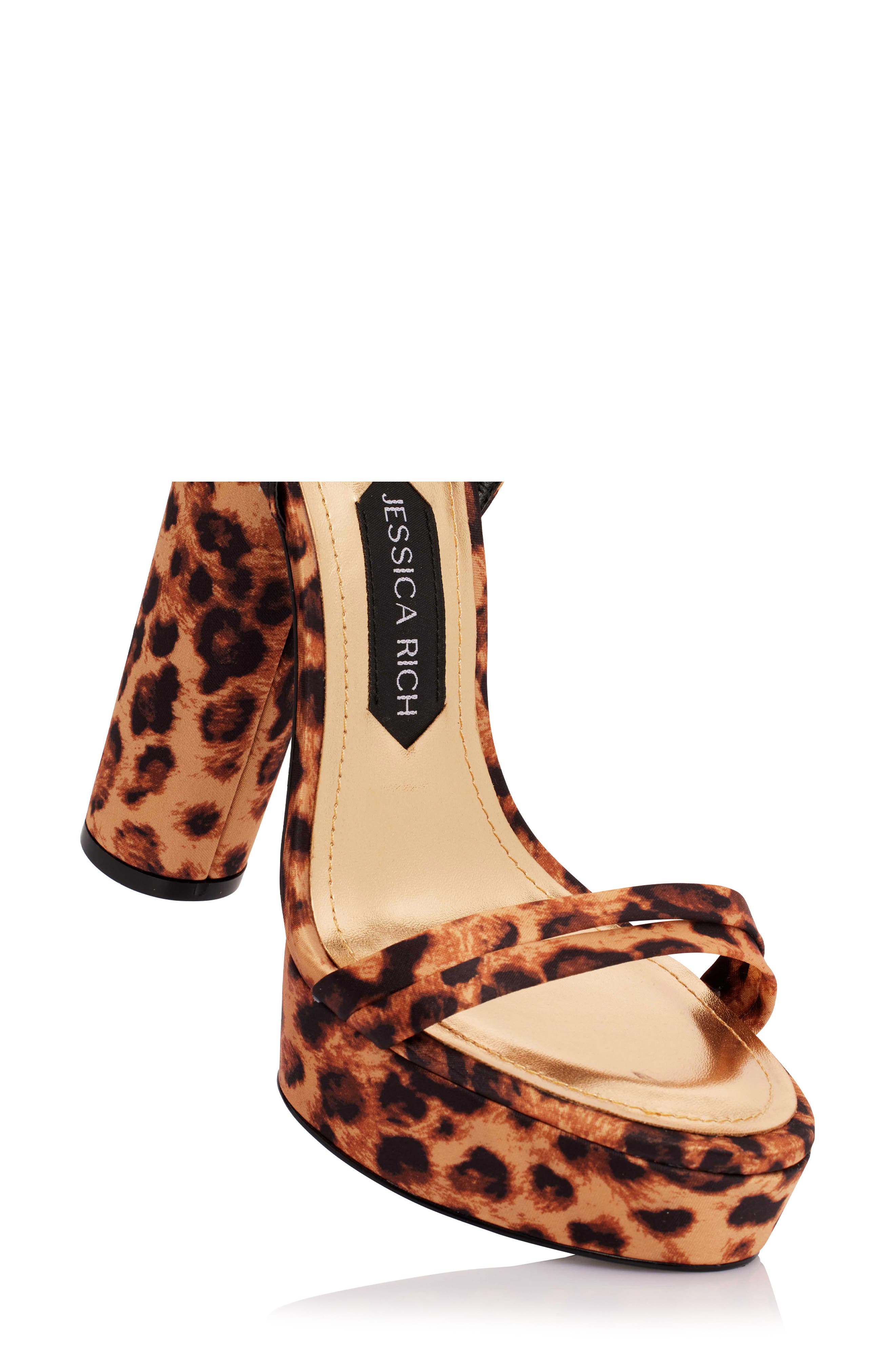 Platform Sandal, Alternate, color, LEOPARD