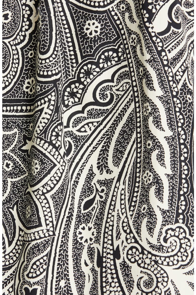 Glauco Print Cotton Tunic Shirt, Alternate, color, BLACK