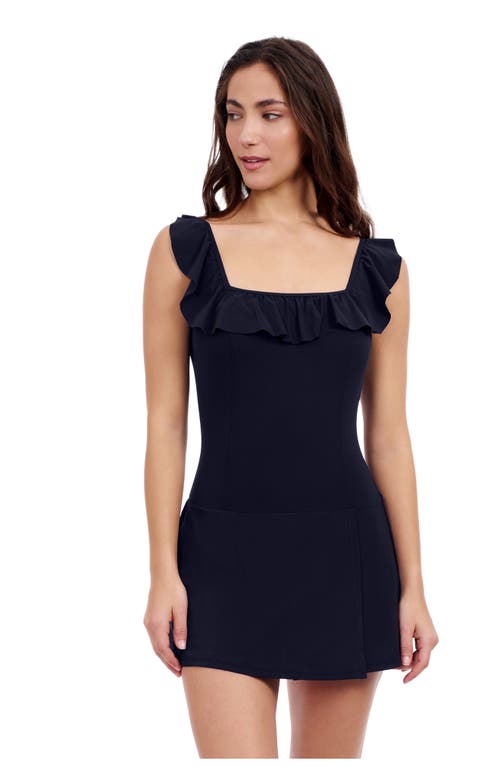 Profile By Gottex Tutti Frutti Ruffle Square Neck Swimdress