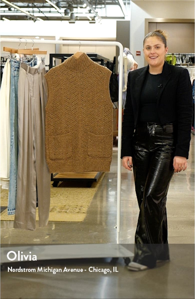 Donegal Tweed Funnel Neck Sweater Vest, sales video thumbnail